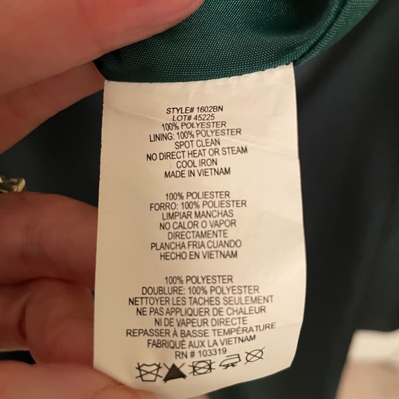 Blondie Cocktail Dress Deep Green - Picture 8 of 8